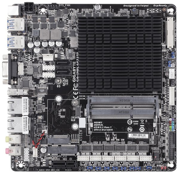 Новая плата Gigabyte с SoC Apollo Lake работает с внешними БП - «Новости сети»