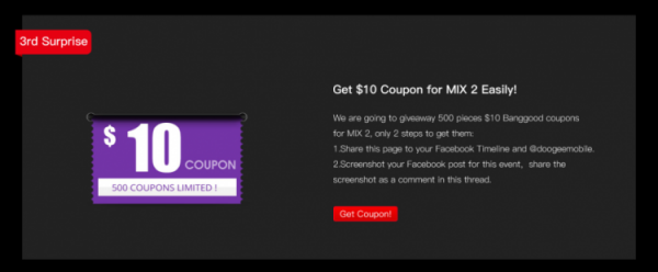 Смартфон Doogee MIX 2 с безрамочным дисплеем, четырьмя камерами и функцией распознавания лиц всего за $200 - «Новости сети»