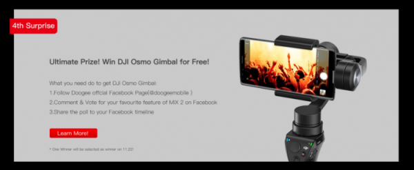 Смартфон Doogee MIX 2 с безрамочным дисплеем, четырьмя камерами и функцией распознавания лиц всего за $200 - «Новости сети»