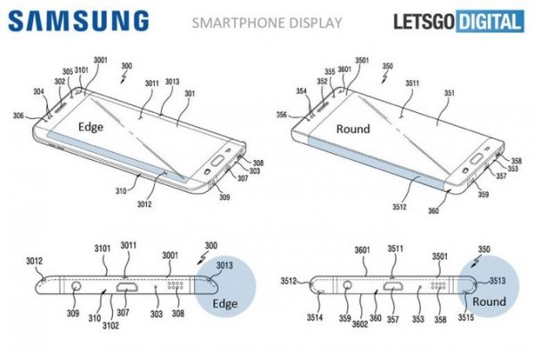 Samsung запатентовала смартфон с полностью загнутым экраном  - «Интернет и связь»