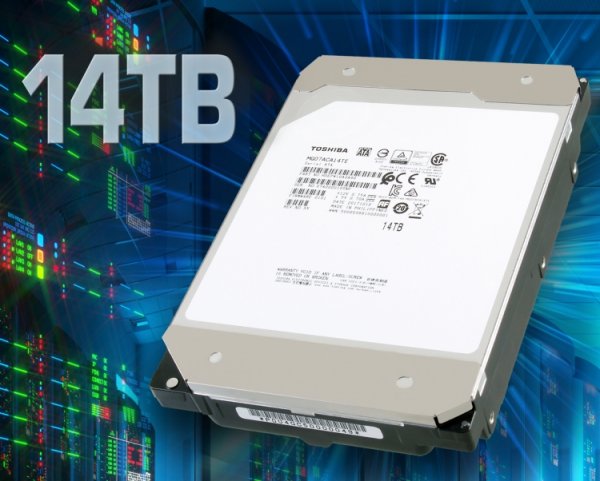 Toshiba анонсировала «гелиевый» HDD с девятью пластинами ёмкостью 14 Тбайт - «Новости сети»