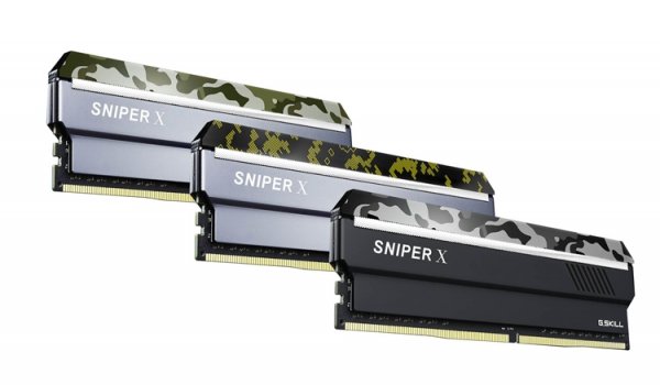 Новые модули памяти G.SKILL Sniper X DDR4 выполнены в камуфляжном стиле - «Новости сети»