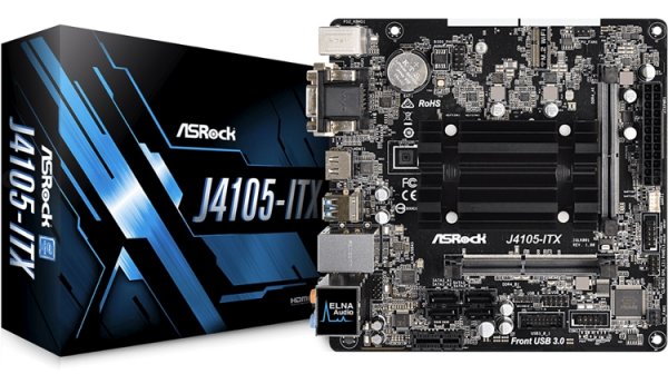 Плата ASRock J4105-ITX оснащена процессором Intel Gemini Lake - «Новости сети»