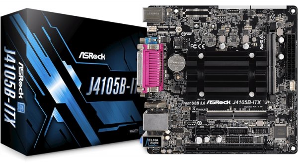 Плата ASRock J4105B-ITX оснащена последовательным и параллельным портами - «Новости сети»