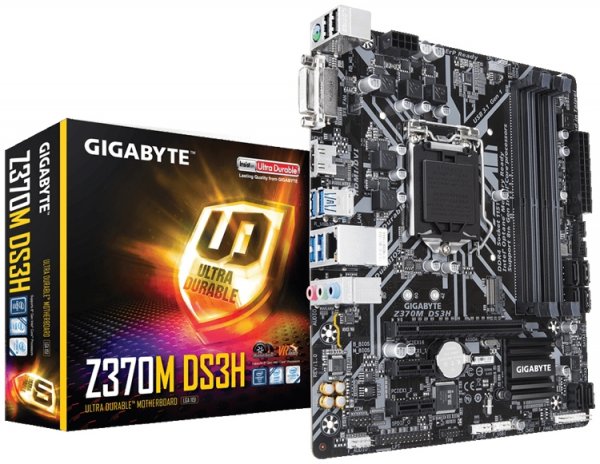 Плата GIGABYTE Z370M DS3H подходит для компактных ПК - «Новости сети»