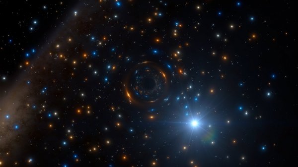 В гигантском звёздном скоплении обнаружена «скрытная» чёрная дыра - «Новости сети»