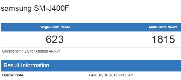 Бенчмарк говорит о подготовке бюджетного смартфона Samsung Galaxy J4 - «Новости сети»