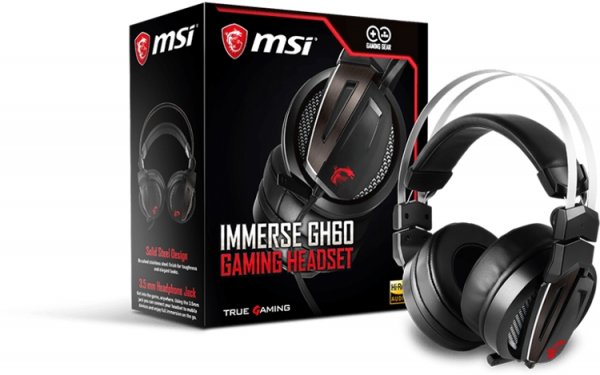 Гарнитура MSI Immerse GH60 подходит для ПК и мобильных устройств - «Новости сети»