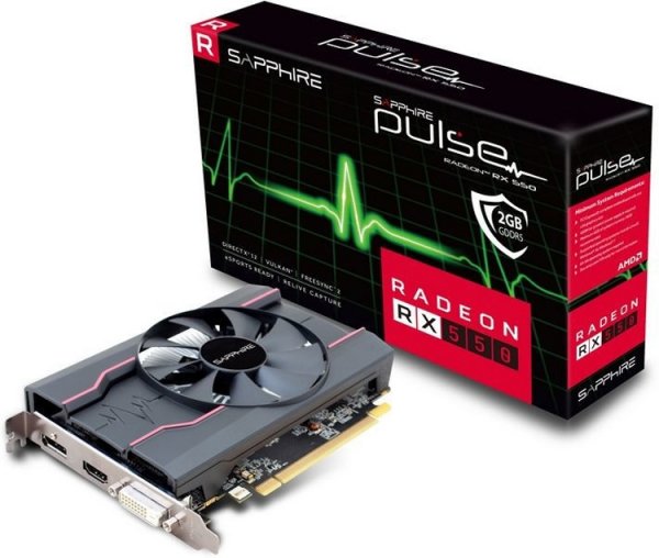 Новые ускорители Sapphire Pulse Radeon RX 550 занимают полтора слота расширения - «Новости сети»