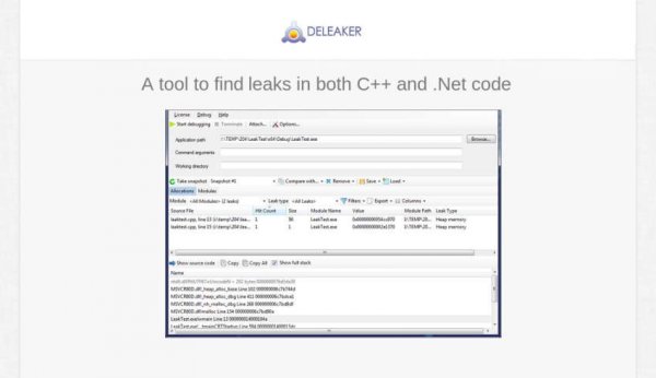 Пишешь на С++ или .NET? Даем скидку 50% на Deleaker, программу для поиска утечек памяти - «Новости»