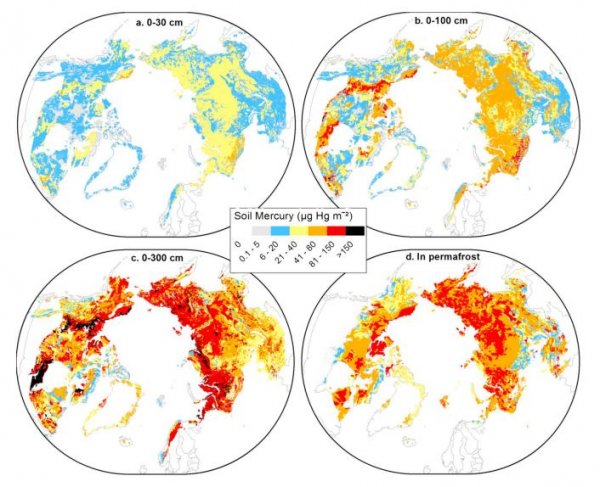 В Северном полушарии обнаружили 800 тысяч тонн замороженной ртути - «Интернет и связь»
