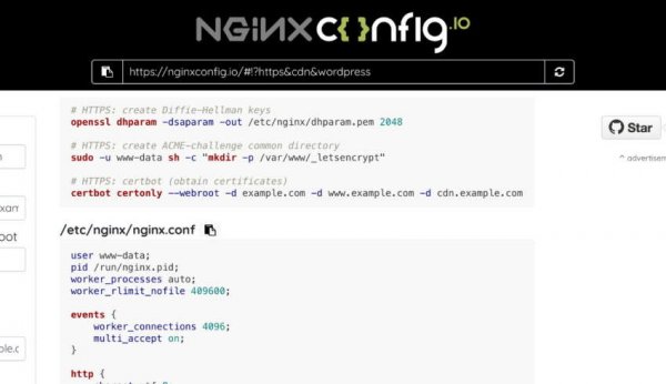 WWW: nginxconfig.io — сайт, который поможет настроить веб-сервер nginx - «Новости»