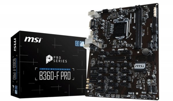 Майнинг-плата MSI B360-F PRO наделена 17 разъёмами PCIe 2.0 x1 - «Новости сети»