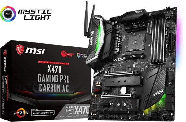 Плата MSI X470 Gaming Pro Carbon AC поддерживает Wi-Fi и Bluetooth - «Новости сети»