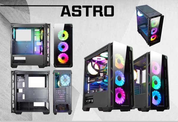 Xigmatek Astro и Astro A: компьютерные корпуса с тремя панелями из закалённого стекла - «Новости сети»