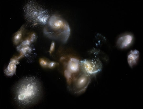 Зафиксировано зарождение гигантских галактических скоплений - «Новости сети»