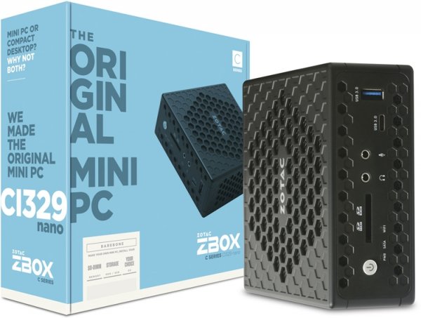 ZBOX CI329 nano: бесшумный мини-компьютер с процессором Intel Gemini Lake - «Новости сети»