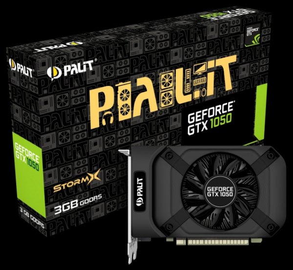 Palit выпустила видеокарту GeForce GTX 1050 StormX с 3 Гбайт памяти - «Новости сети»