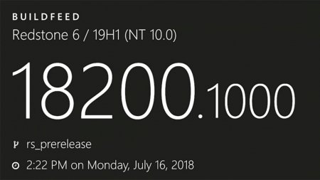 Windows 10 Build 18200 – первая сборка Redstone 6 / 19H1  - «Windows»