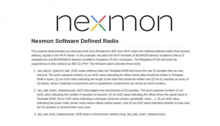 WWW: Nexmon SDR — программа для превращения Raspberry Pi в SDR - «Новости»