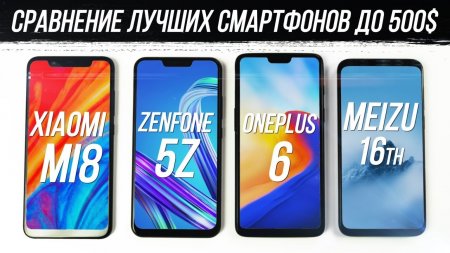 Какой Смартфон Лучший: Xiaomi Mi 8, Meizu 16th, OnePlus 6 или Asus Zenfone 5Z?  - «Телефоны»