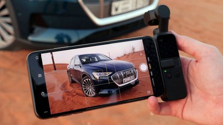 Лучшая камера для iPhone от DJI? Снимаем электрическую Audi в ОАЭ и решаем вместе...  - «Телефоны»