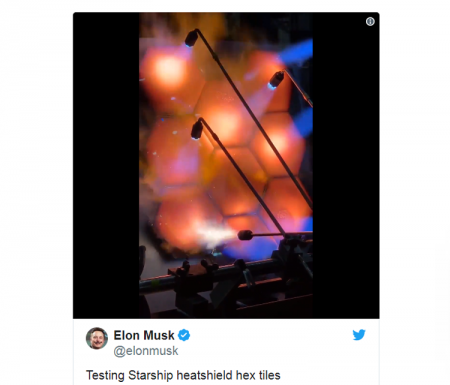 Илон Маск продемонстрировал огневые испытания теплоизоляции SpaceX Starship - «Новости сети»