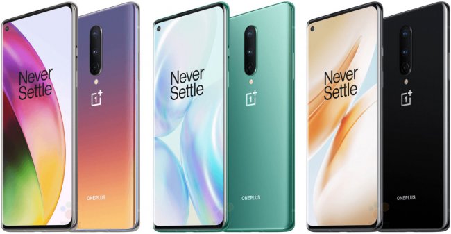 Просочились детальные изображения OnePlus 8 для прессы во всех трёх цветовых исполнениях - «Новости сети»