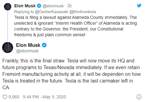 Илон Маск пакует чемоданы: штаб-квартира Tesla может переехать из Калифорнии - «Новости сети»