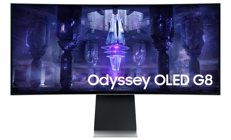Samsung представила свой первый OLED-монитор — геймерский Odyssey OLED G8 с временем отклика 0,1 мс - «Новости сети»