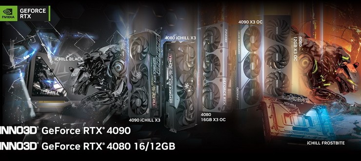 Inno3D представила версии GeForce RTX 4090 и RTX 4080 с большими воздушными кулерами и компактными водоблоками - «Новости сети»