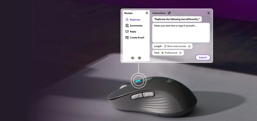 Logitech представила беспроводную мышь с кнопкой вызова ChatGPT - «Новости мира Интернет»
