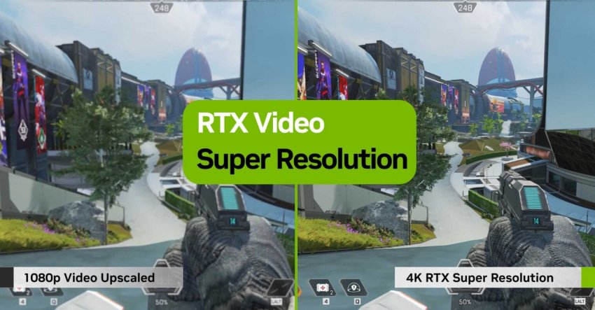 Технология ИИ-масштабирование видео RTX Video Super Resolution теперь потребляет на 30 % меньше ресурсов GPU - «Новости сети»