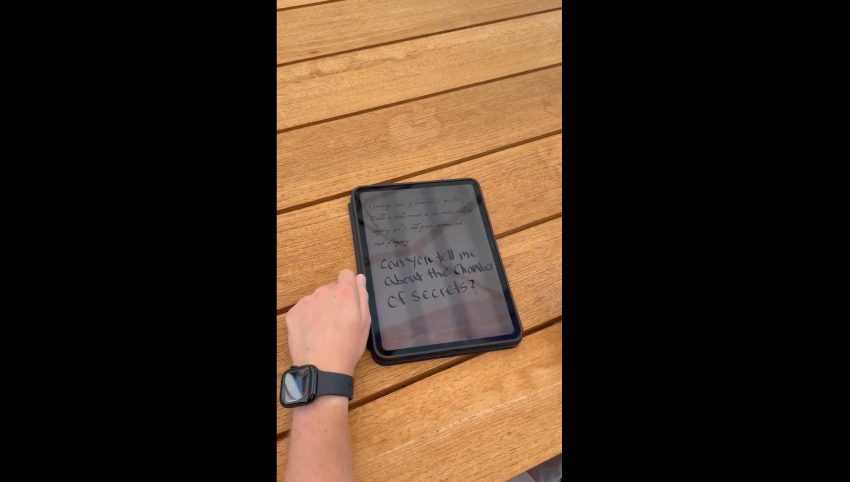 Разработчик с помощью ИИ превратил iPad в дневник Тома Реддла из Гарри Поттера - «Новости мира Интернет»