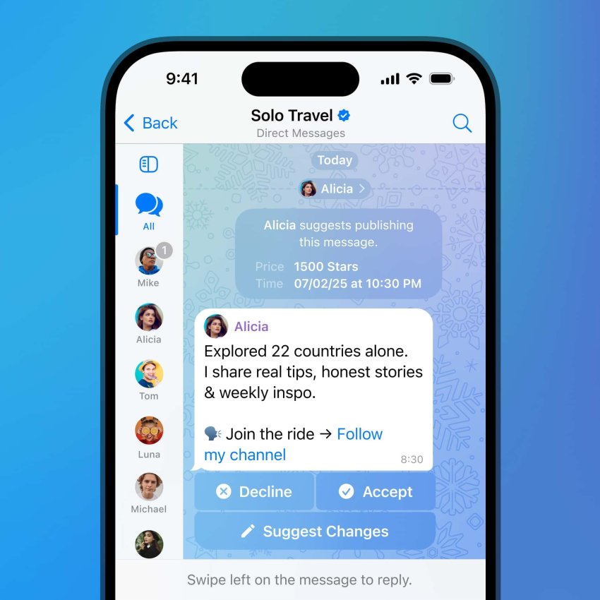 Telegram добавил списки задач и предложенные посты для каналов - «Новости мира Интернет»