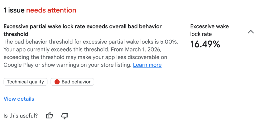 Google Play начнет предупреждать о приложениях, чрезмерно расходующих заряд батареи - «Новости мира Интернет»