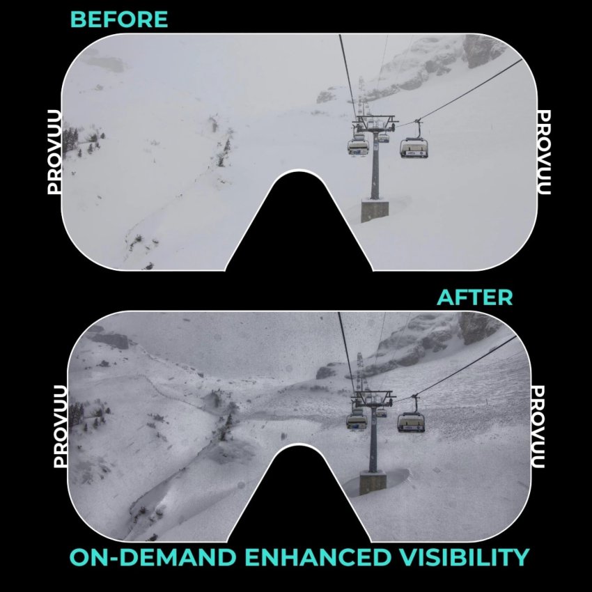 Provuu представила горнолыжные очки, которые помогают видеть скрытые препятствия - «Новости мира Интернет»