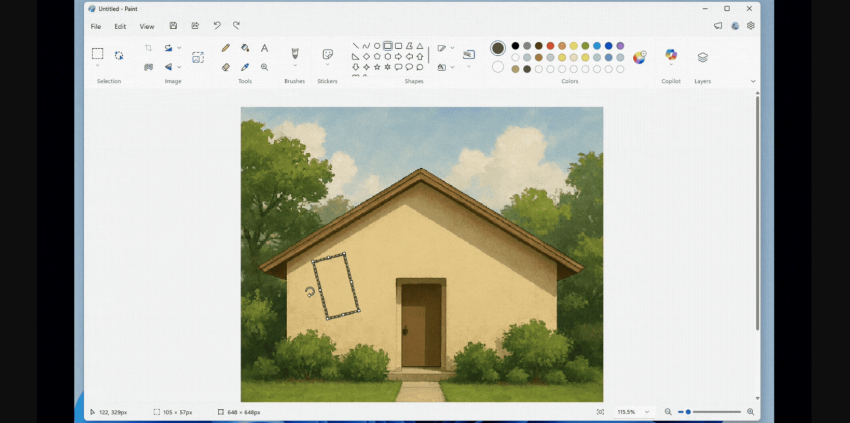 В Paint добавили функцию произвольного вращения области на любой угол - «Новости мира Интернет»