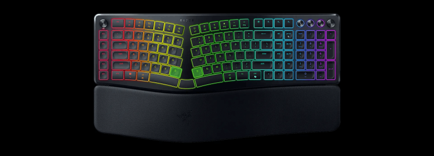 Razer представила клавиатуру Pro Type Ergo с эргономичной раскладкой и AI-функциями - «Новости мира Интернет»