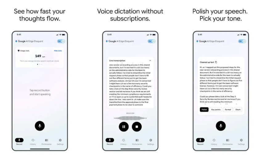 Вышло ИИ-приложение для офлайн‑диктовки без подписок от Google - «Новости мира Интернет»