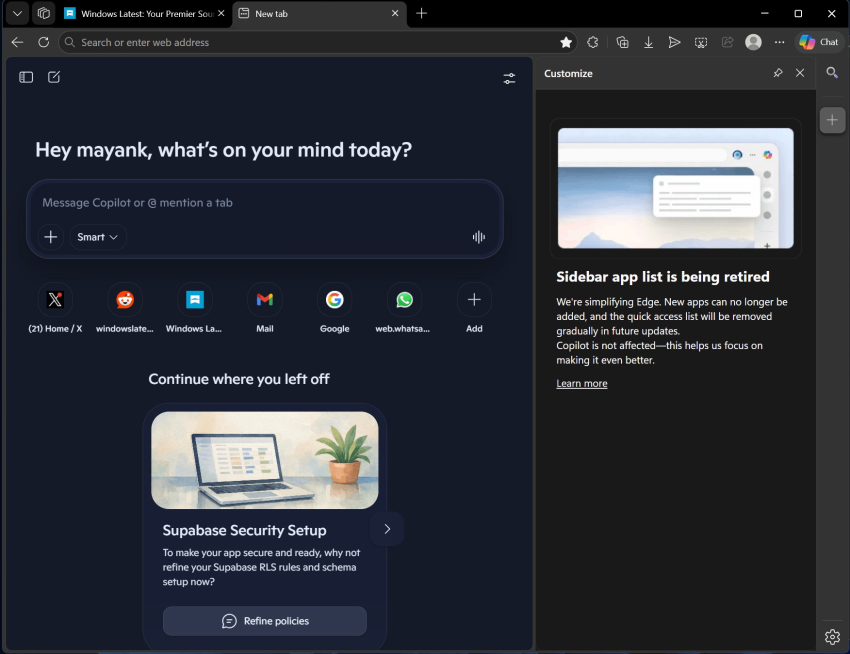 Microsoft упрощает Edge и удаляет в нем ряд функций - «Новости мира Интернет»